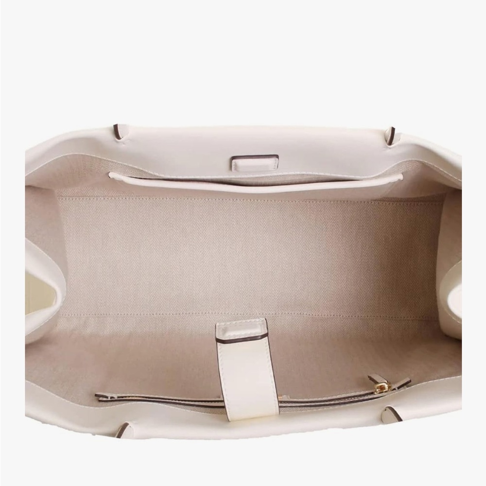 🆕- Tory Burch Ella Large Totebag Warm White. Gorgeous - Picture 11 of 15